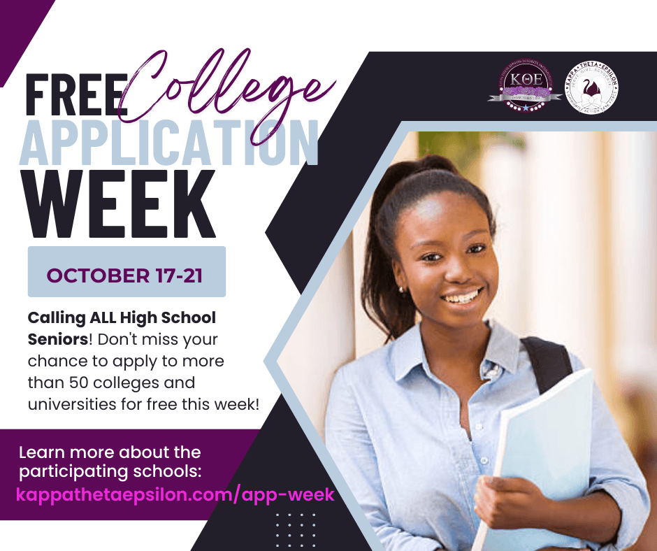Free College Application Week for High School Students